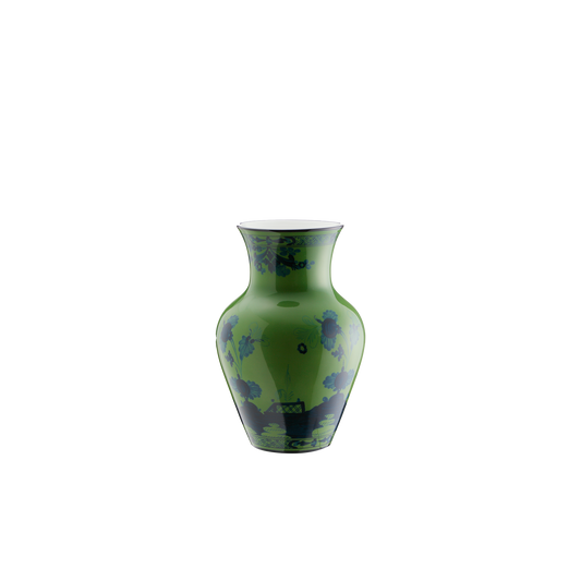 Ginori 1735 Oriente Italiano Malachite Ming Vase | 9in