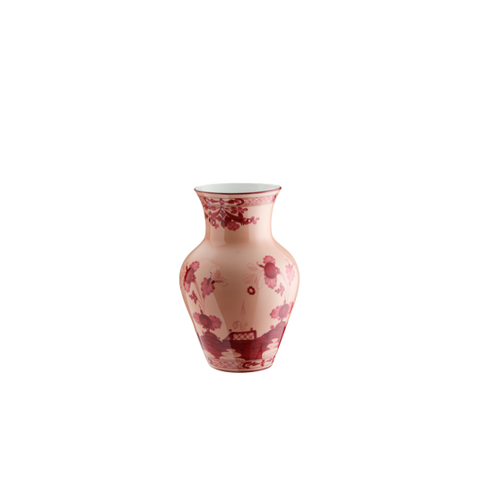 Ginori 1735 Oriente Italiano Vermiglio Ming Vase | 9in