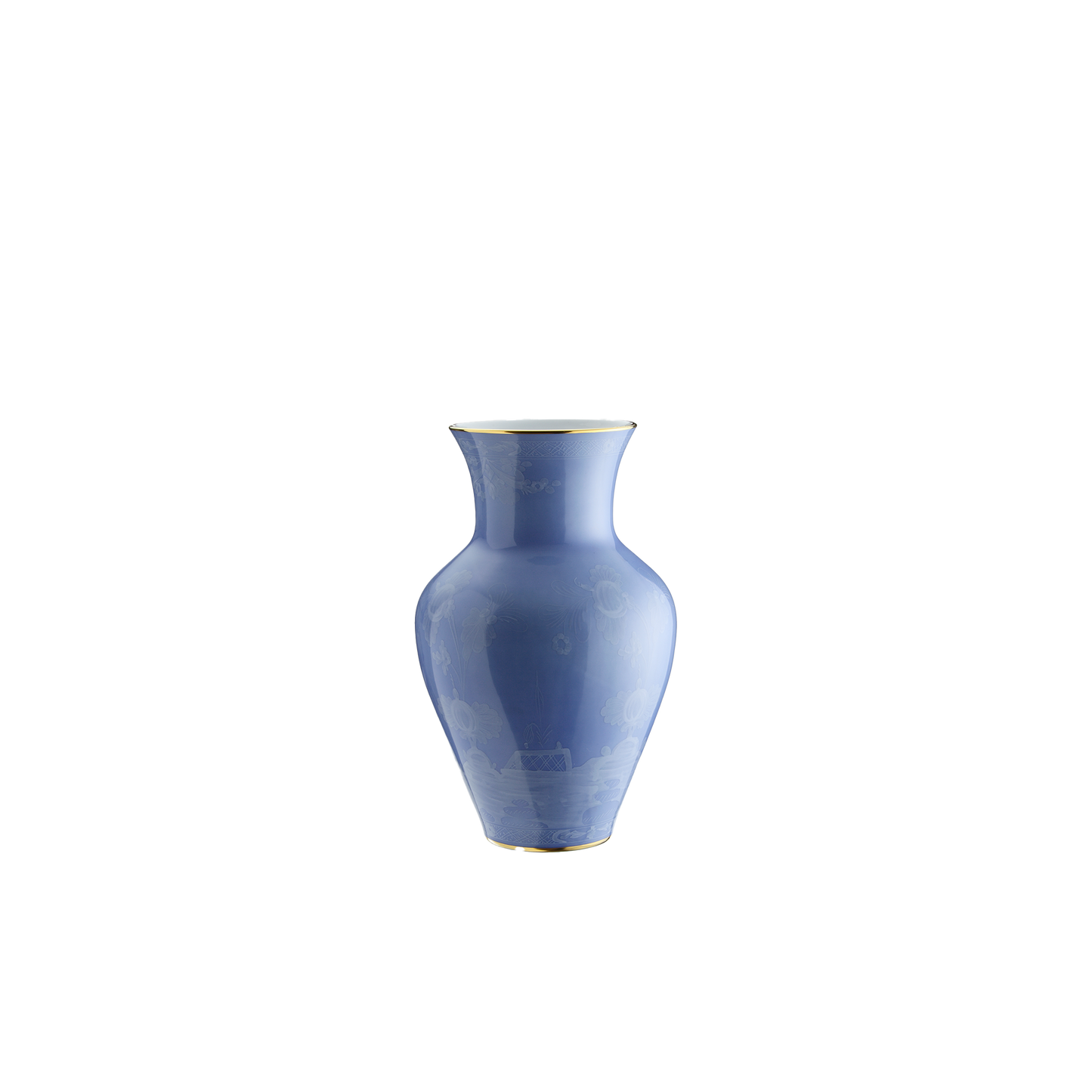 Ginori 1735 Oriente Italiano Pervinca Ming Vase | 9in