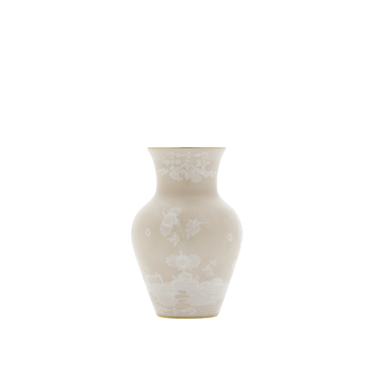Ginori 1735 Oriente Italiano Meringa Ming Vase | 9in