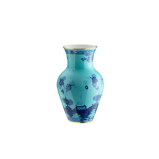 Ginori 1735 Oriente Italiano Iris Ming Vase | 12in