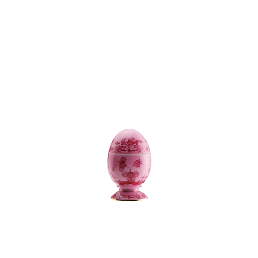 Ginori 1735 Oriente Italiano Porpora Vide Poche Egg with Cover | 5.25in