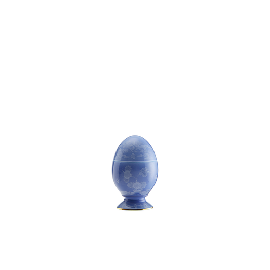 Ginori 1735 Oriente Italiano Pervinca Vide Poche Egg with Cover | 5.25in
