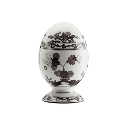 Ginori 1735 Oriente Italiano Albus Vide Poche Egg with Cover | 8.25in