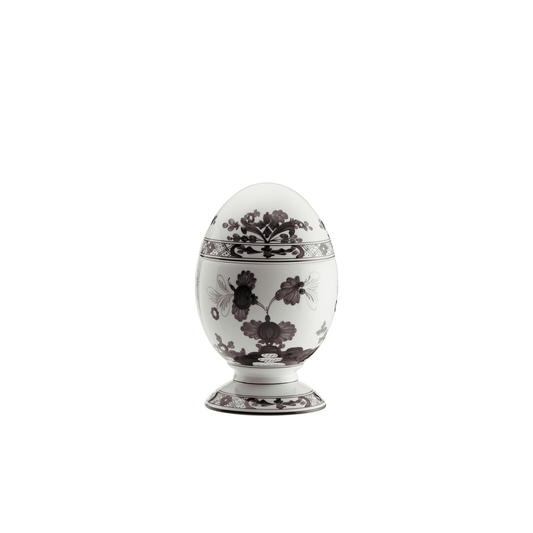 Ginori 1735 Oriente Italiano Albus Vide Poche Egg with Cover | 8.25in