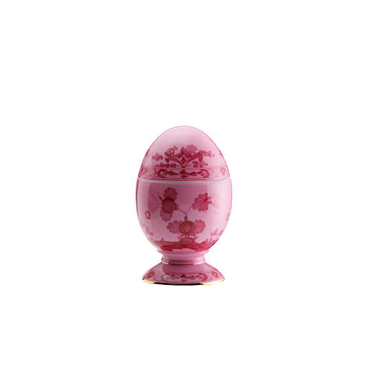 Ginori 1735 Oriente Italiano Porpora Vide Poche Egg with Cover | 8.25in