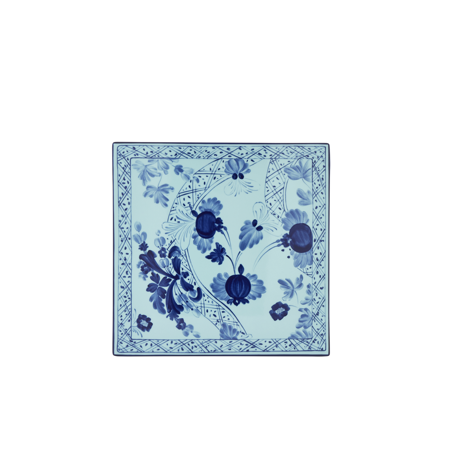 Ginori 1735 Oriente Italiano Iris Porcelain Placemat Tray Set of 2 | 11.8in