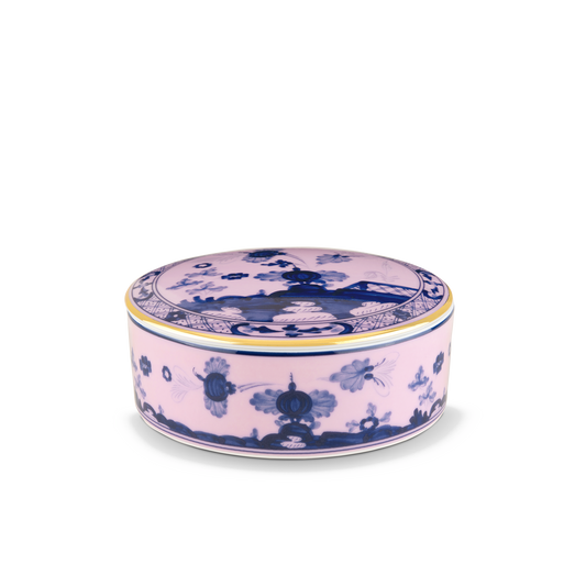 Ginori 1735 Oriente Italiano Azalea Round Keepsake Box | 5.25in