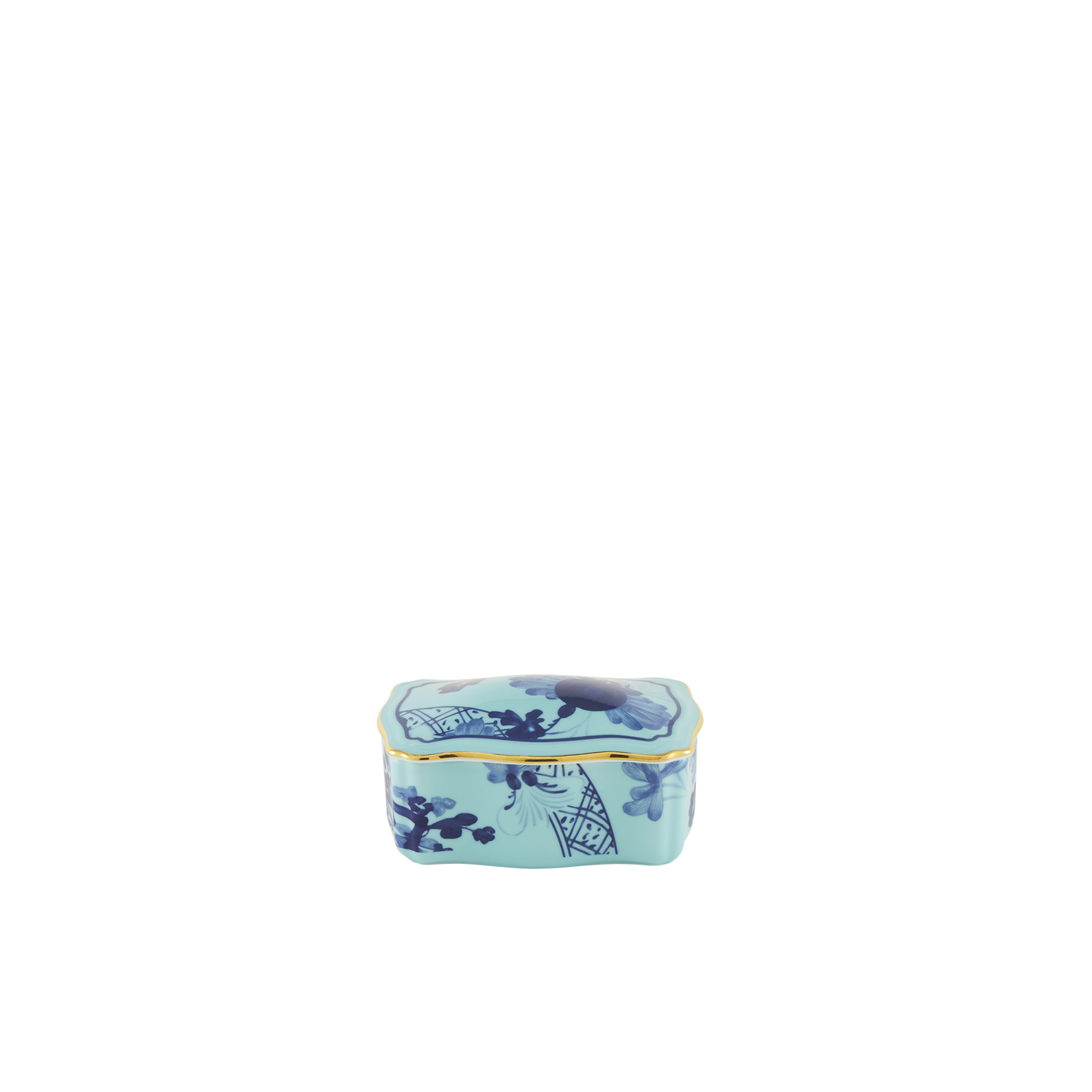 Ginori 1735 Oriente Italiano Iris Rectangular Box with Cover | 4in