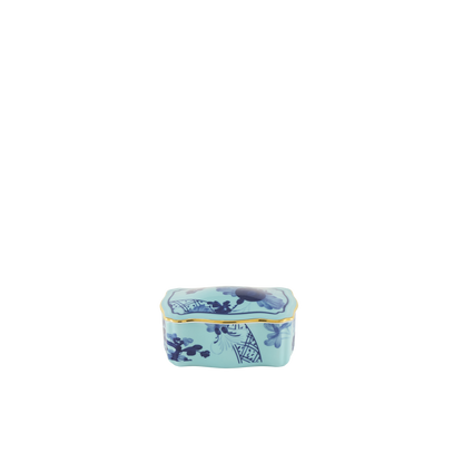 Ginori 1735 Oriente Italiano Iris Rectangular Box with Cover | 4in