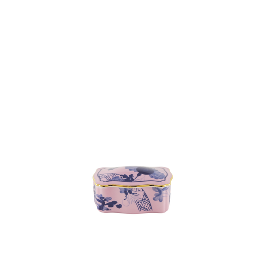 Ginori 1735 Oriente Italiano Azalea Rectangular Box with Cover | 4in