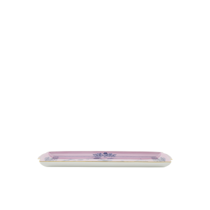 Ginori 1735 Oriente Italiano Azalea Rectangular Tray with Handles | 13.2x7in