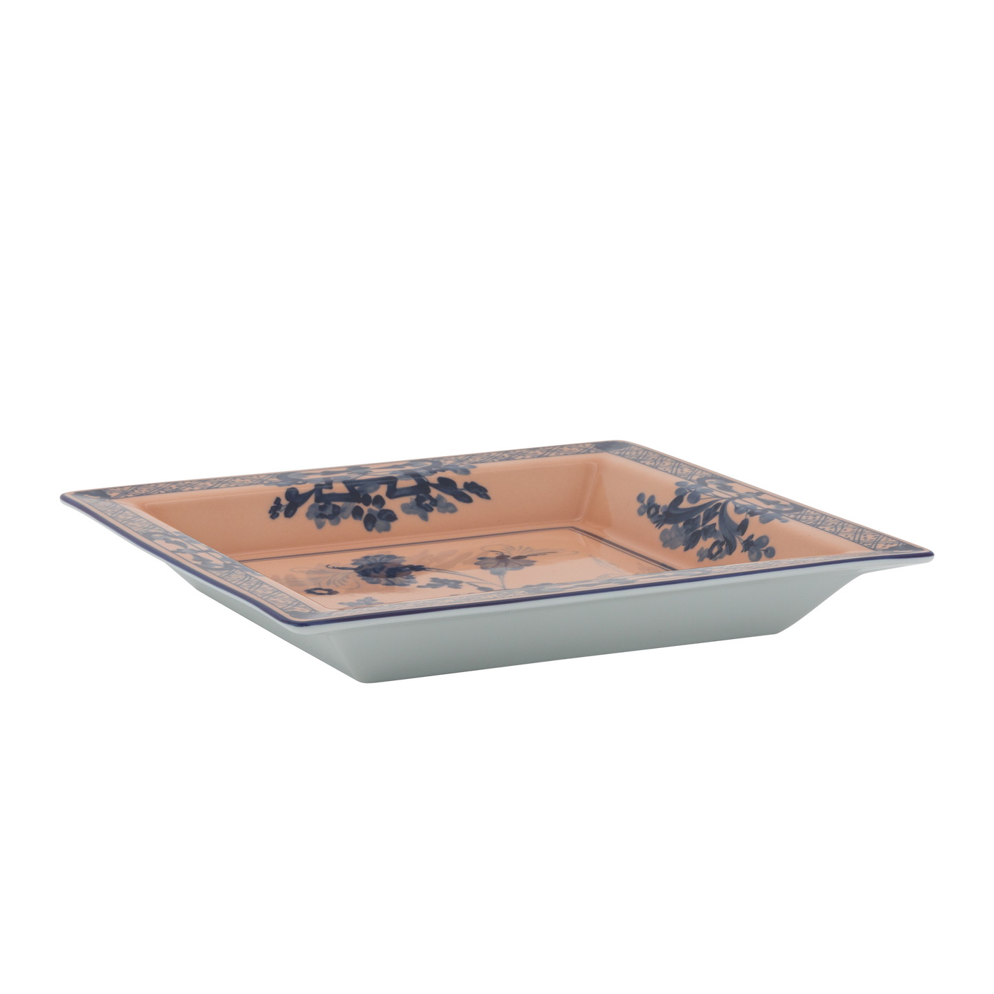 Ginori 1735 Oriente Italiano Cipria Vide Poche Large Squared Change Tray | 9.64in