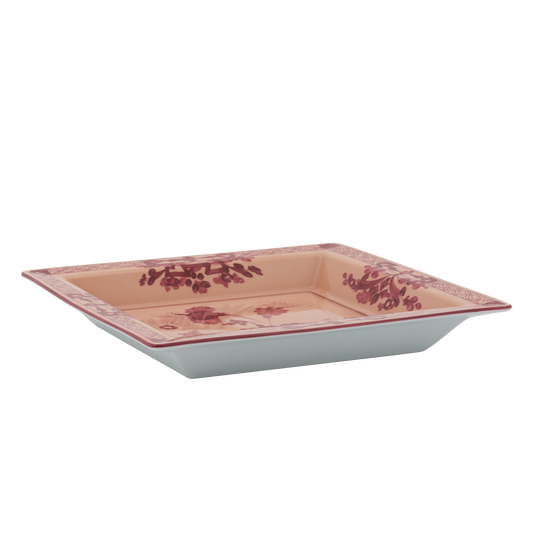 Ginori 1735 Oriente Italiano Vermiglio Vide Poche Large Squared Change Tray | 9.64in