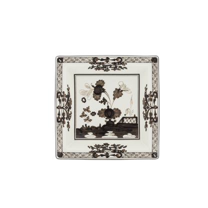 Ginori 1735 Oriente Italiano Albus Vide Poche Large Squared Change Tray | 9.64in