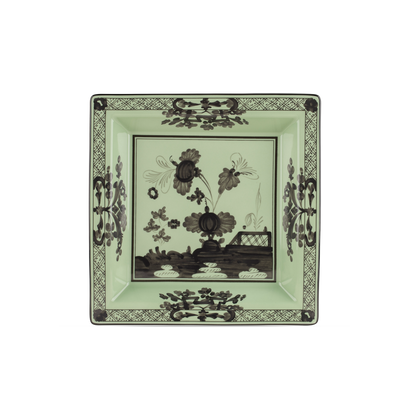 Ginori 1735 Oriente Italiano Bario Vide Poche Large Squared Change Tray | 9.64in