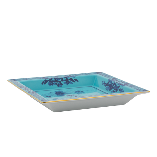 Ginori 1735 Oriente Italiano Iris Vide Poche Large Squared Change Tray | 9.64in