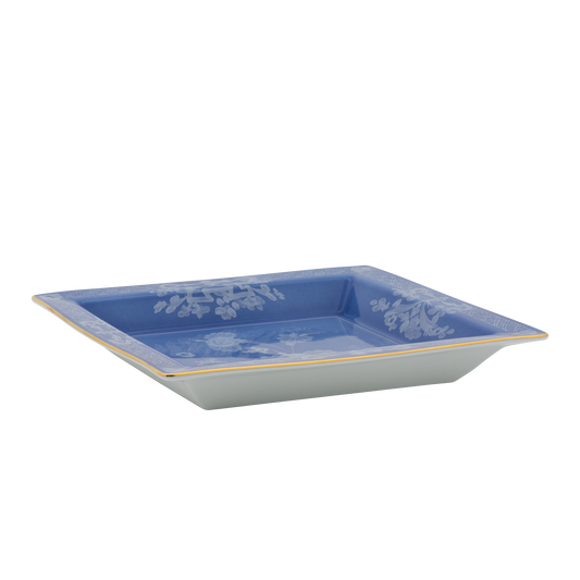 Ginori 1735 Oriente Italiano Pervinca Vide Poche Large Squared Change Tray | 9.64in