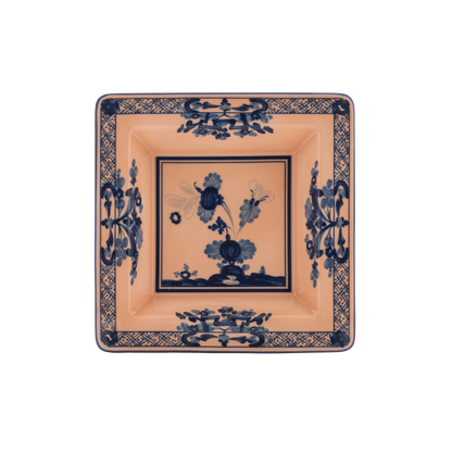Ginori 1735 Oriente Italiano Cipria Vide Poche Small Squared Change Tray | 7in