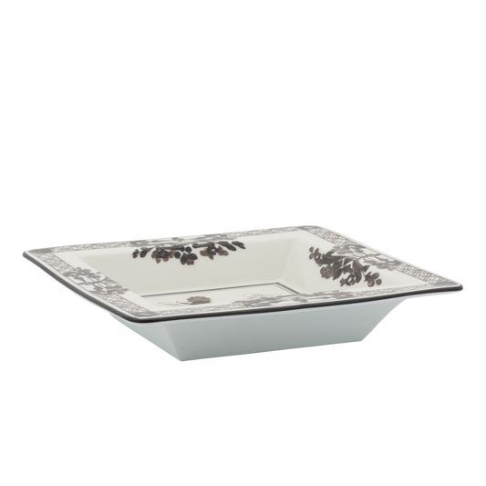 Ginori 1735 Oriente Italiano Albus Vide Poche Small Squared Change Tray | 7in
