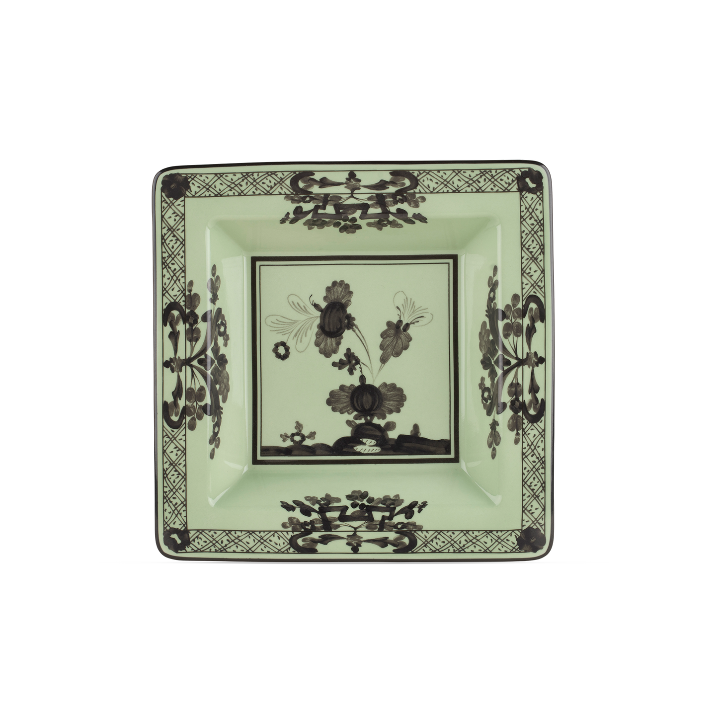 Ginori 1735 Oriente Italiano Bario Vide Poche Small Squared Change Tray | 7in
