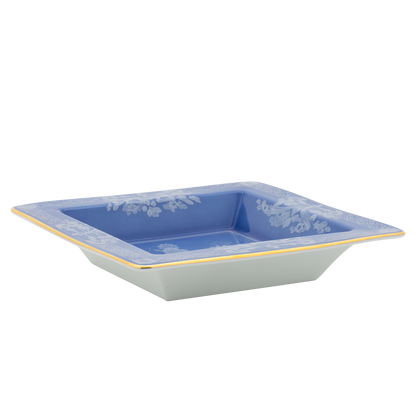 Ginori 1735 Oriente Italiano Pervinca Vide Poche Small Squared Change Tray | 7in