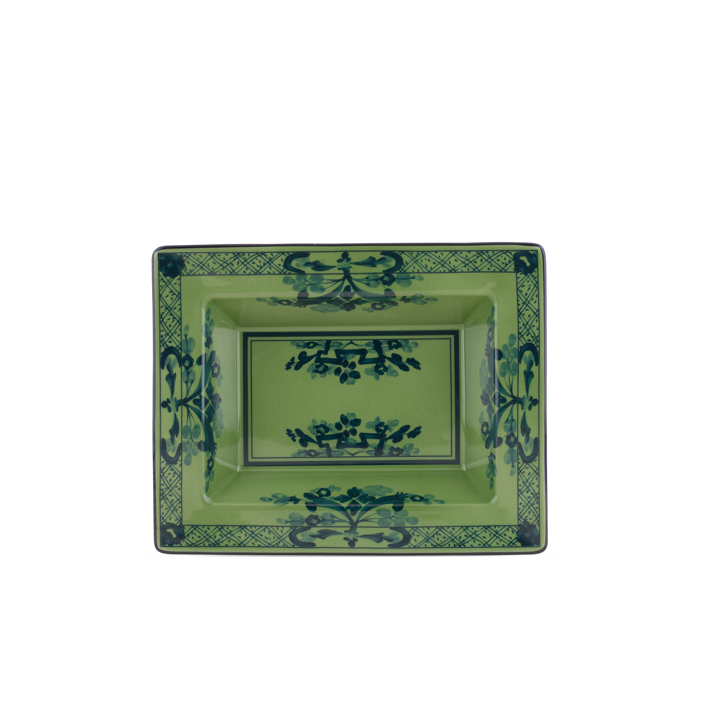 Ginori  1735 Oriente Italiano Malachite Vide Poche Change Tray | 7.5in