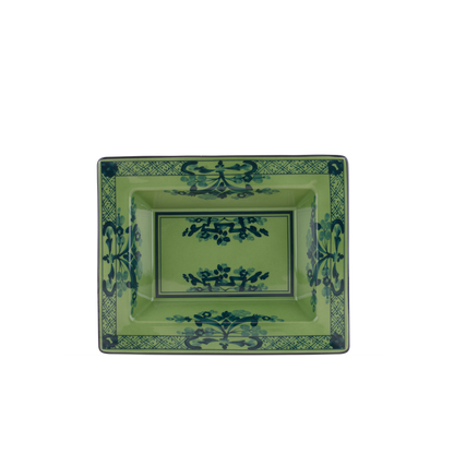 Ginori  1735 Oriente Italiano Malachite Vide Poche Change Tray | 7.5in