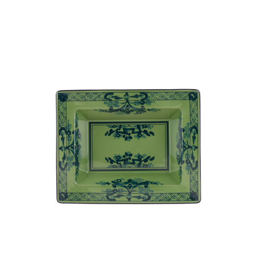 Ginori  1735 Oriente Italiano Malachite Vide Poche Change Tray | 7.5in