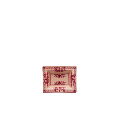 Ginori 1735 Oriente Italiano Vermiglio Vide Poche Rectangular Change Tray | 6x7.5in