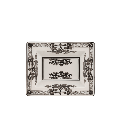 Ginori 1735 Oriente Italiano Albus Vide Poche Rectangular Change Tray | 6x7.5in