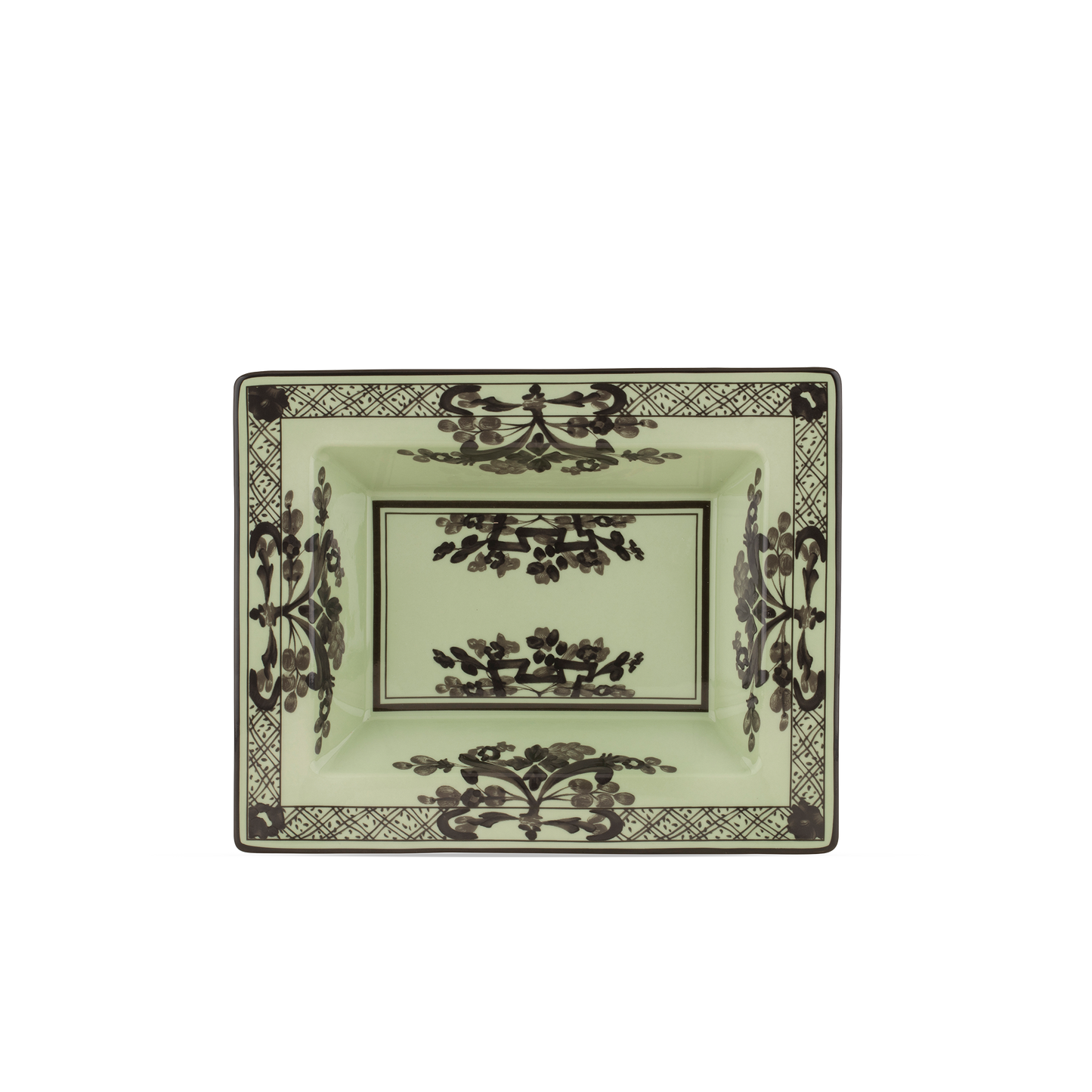 Ginori 1735 Oriente Italiano Bario Vide Poche Rectangular Change Tray | 6x7.5in
