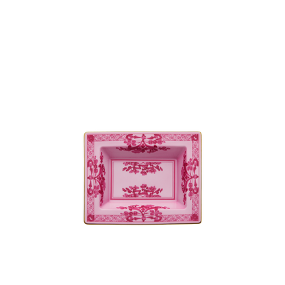 Ginori 1735 Oriente Italiano Porpora Vide Poche Rectangular Change Tray | 6x7.5in