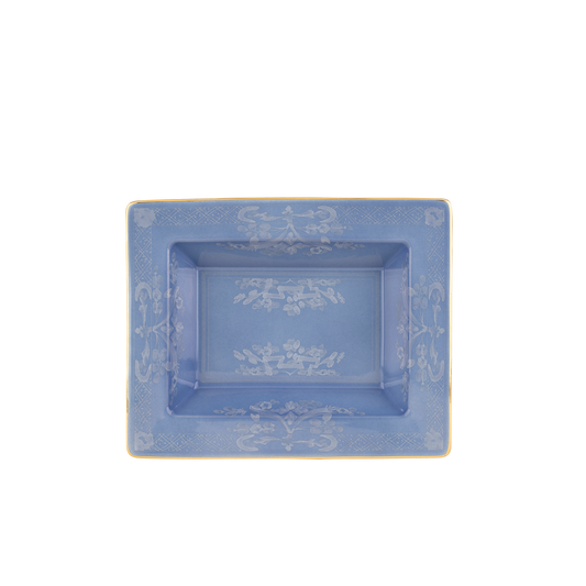 Ginori 1735 Oriente Italiano Pervinca Vide Poche Rectangular Change Tray | 6x7.5in