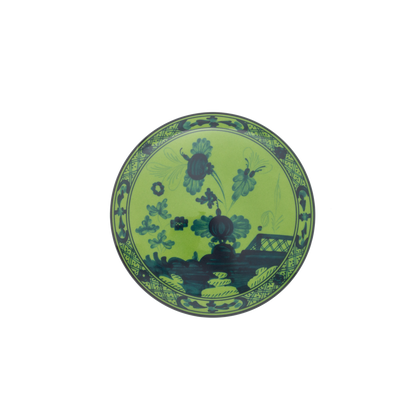 Ginori 1735 Oriente Italiano Malachite Round Box with Cover | 5in