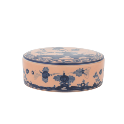 Ginori 1735 Oriente Italiano Cipria Round Box with Cover | 5in
