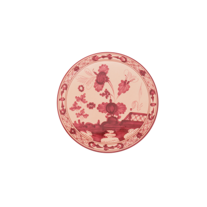 Ginori 1735 Oriente Italiano Vermiglio Round Box with Cover | 5in