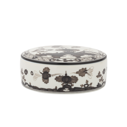 Ginori 1735 Oriente Italiano Albus Round Box with Cover | 5in