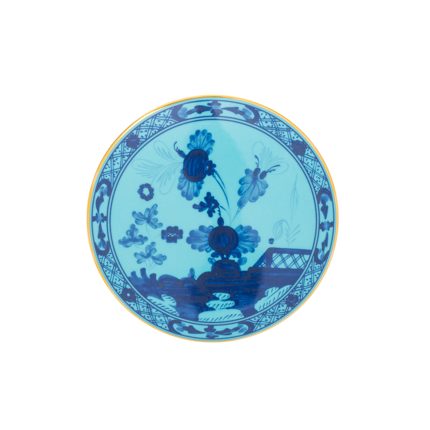 Ginori 1735 Oriente Italiano Iris Round Keepsake Box | 5.25in