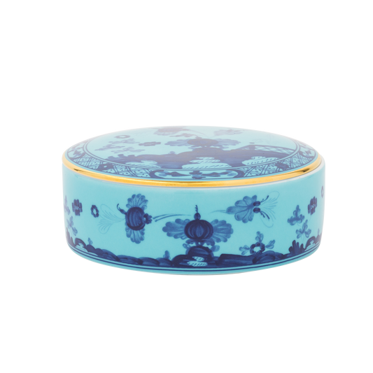 Ginori 1735 Oriente Italiano Iris Round Keepsake Box | 5.25in