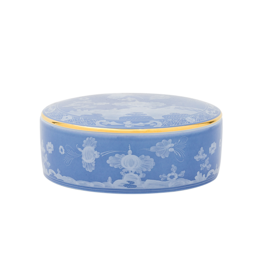 Ginori 1735 Oriente Italiano Pervinca Round Box with Cover | 5in