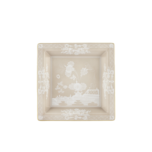 Ginori 1735 Oriente Italiano Meringa Large Square Change Tray | 9.64in