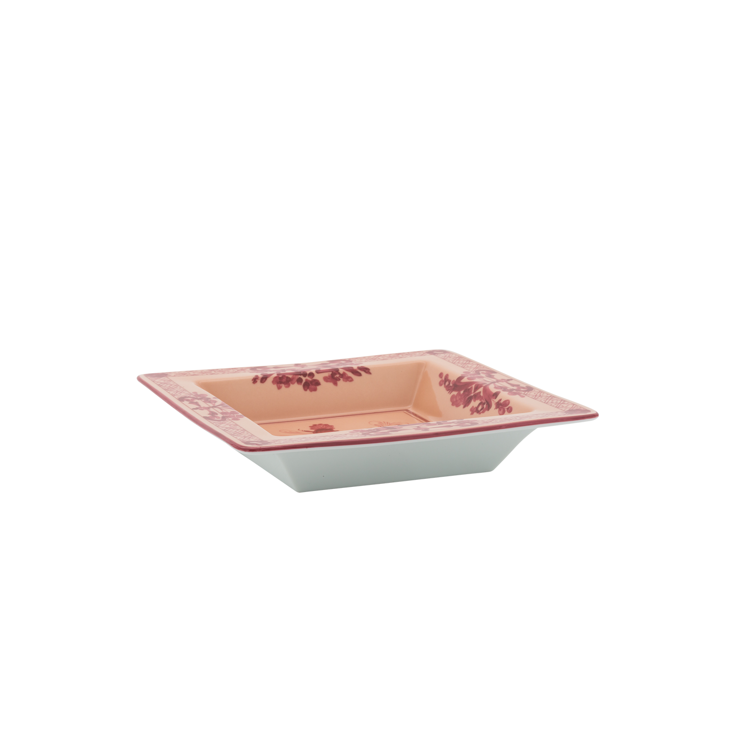 Ginori 1735 Oriente Italiano Vermiglio Vide Poche Small Squared Change Tray | 7in