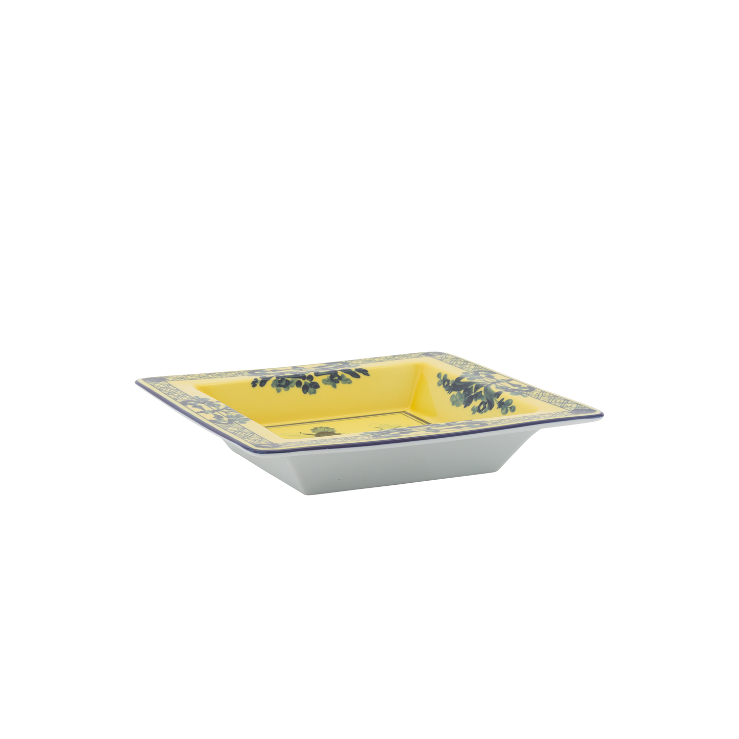Ginori 1735 Oriente Italiano Citrino Vide Poche Small Squared Change Tray | 7in