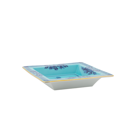 Ginori 1735 Oriente Italiano Iris Vide Poche Small Squared Change Tray | 7in