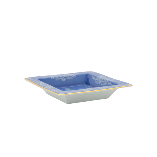 Ginori 1735 Oriente Italiano Pervinca Vide Poche Small Squared Change Tray | 7in