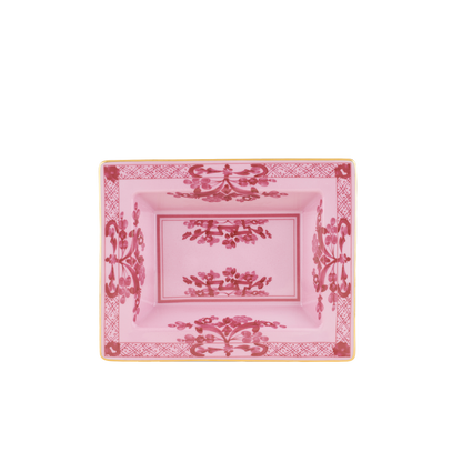 Ginori 1735 Oriente Italiano Porpora Vide Poche Rectangular Change Tray | 6x7.5in