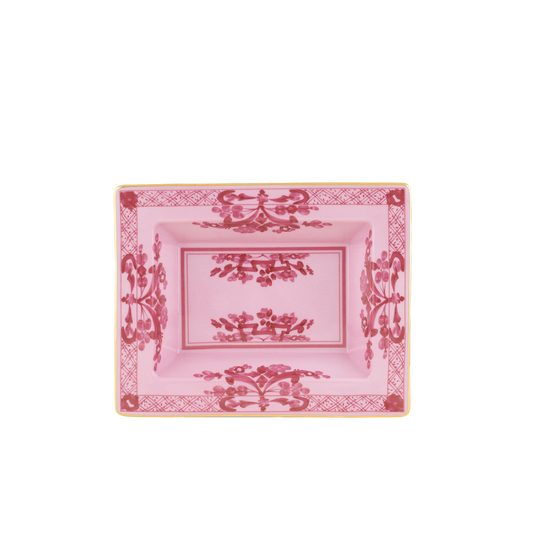 Ginori 1735 Oriente Italiano Porpora Vide Poche Rectangular Change Tray | 6x7.5in
