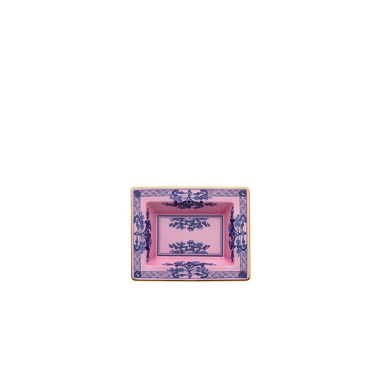 Ginori 1735 Oriente Italiano Azalea Vide Poche Rectangular Change Tray | 6x7.5in