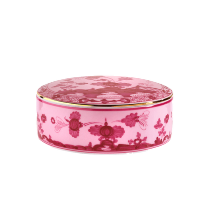 Ginori 1735 Oriente Italiano Porpora Round Box with Cover | 5in